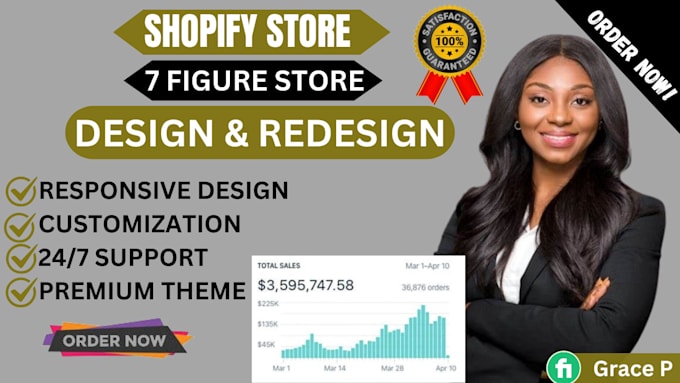 Gig Preview - Setup professional shopify store design shopify website shopify store revamp