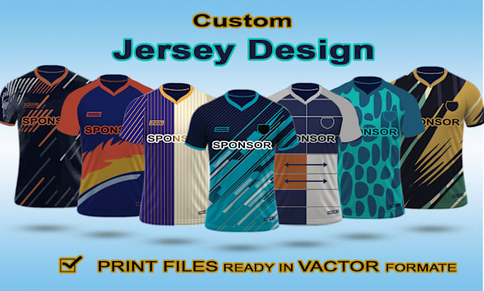 Gig Preview - Custom jersey design pro esports, sports teams, streamers