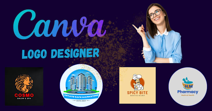 Gig Preview - Create luxury elegant and business logo designs on canva