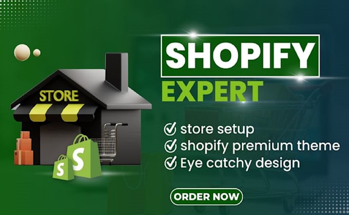 Gig Preview - Build shopify dropshipping store or shopify website