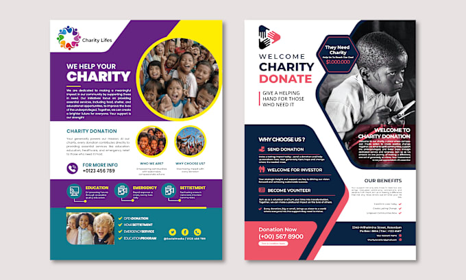 Gig Preview - Charity, donation, nonprofit, fundraising flyer