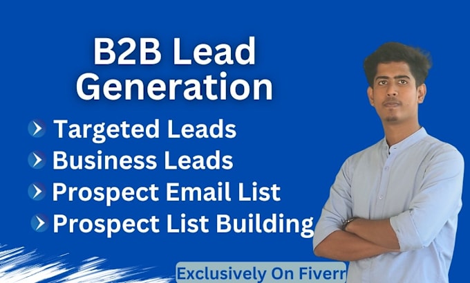 Gig Preview - High quality b2b lead generation and prospect email list building