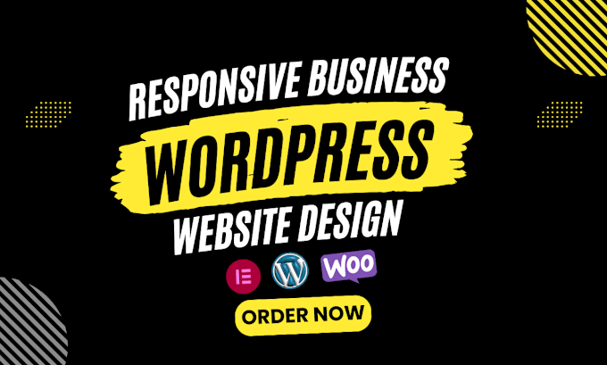 Gig Preview - Build responsive business wordpress website design