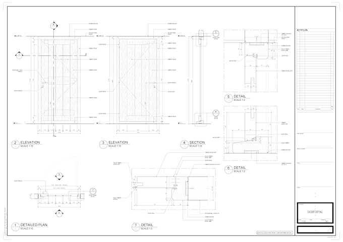 Gig Preview - Create a detailed technical 2d shop drawing of your door and window