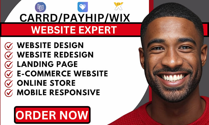 Gig Preview - Carrd co carrd landing page payhip store wix website design wix redesign payhip