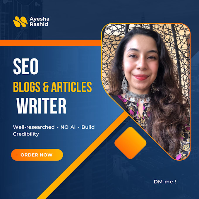 Gig Preview - Write SEO blogs for your website to build credibility