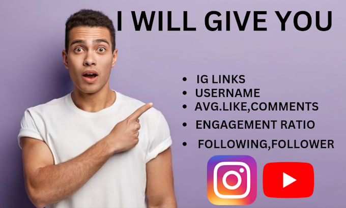 Gig Preview - Find instagram influencer marketing for you in 24 hours