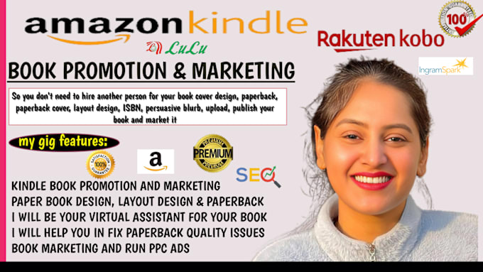 Gig Preview - Do amazon kdp book promotion, amazon kindle marketing, ebook promotion