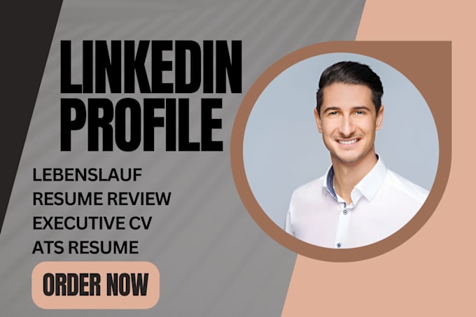 Gig Preview - Lebenslauf linkedin profile resume review linked in profile create executive cv