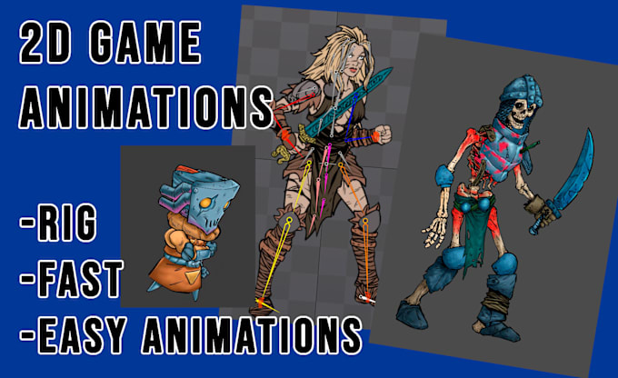 Gig Preview - Create professional 2d game animation characters