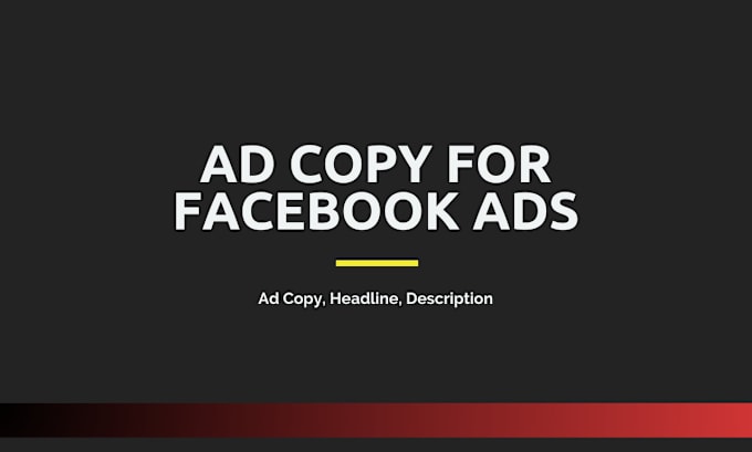 Gig Preview - Write your ad copy for facebook ads