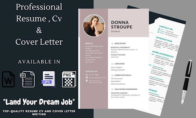 Gig Preview - Write a professional resume and cover letter