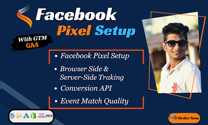 Gig Preview - Fix or setup facebook pixel conversion API server side tracking with ga4 and gtm