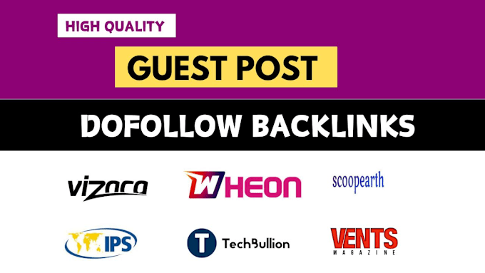 Gig Preview - Do SEO guest posts on techbullion, vizaca , wheon