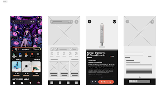 Gig Preview - Design wireframes, UX UI design for mobile, web apps, and dashboards