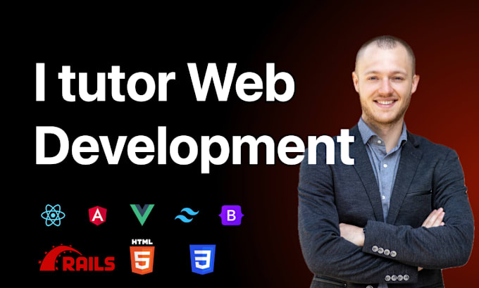 Gig Preview - Teach you web development with HTML, CSS, js, and rails