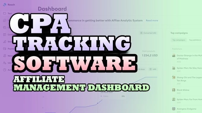 Gig Preview - Create the best CPA network tracking software for you