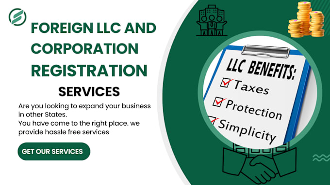 Gig Preview - Foreign llc and corporation registration in your desired state