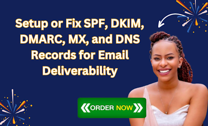 Gig Preview - Setup or fix spf, dkim, dmarc, mx, bimi,and dns records for email deliverability