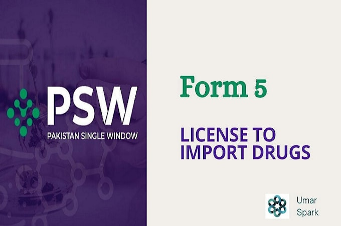 Gig Preview - Do issuance of form 5 license to import drugs from psw