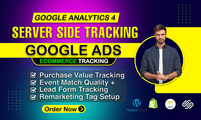 Gig Preview - Fix or setup google analytics 4 server side tracking, conversion tracking by GTM