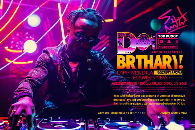 Gig Preview - Design party, club, birthday, hiphop, music, motion and event flyer design