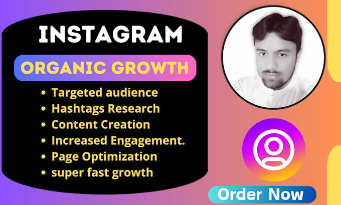 Gig Preview - Do super fast instagram organic growth grow followers, engagement organically