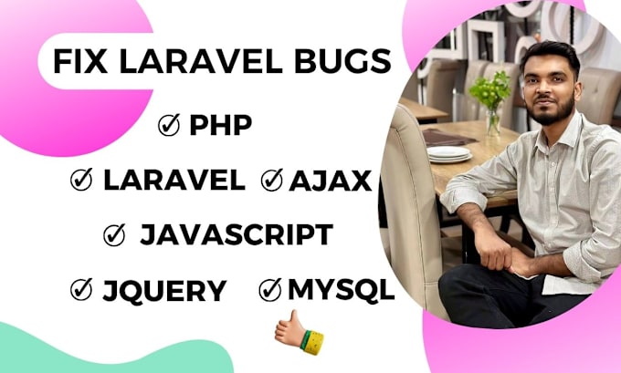 Gig Preview - Fix PHP and laravel website bugs and errors