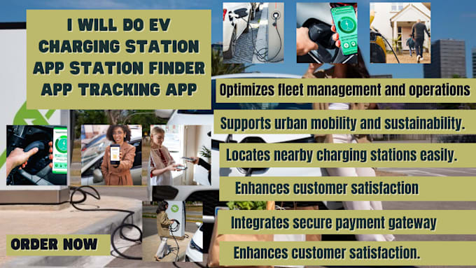 Gig Preview - Develop ev charging station app station  finder app tracking app