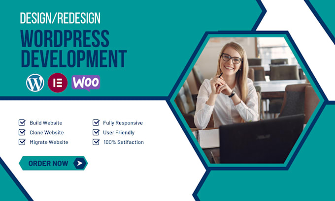 Gig Preview - Create design redesign or migrate website using wordpress