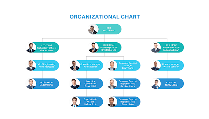 Bestseller - create modern org charts or organizational charts, flowcharts within 12 hours