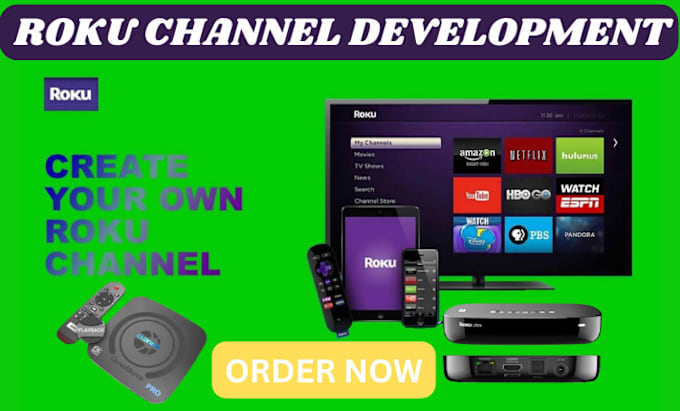 Gig Preview - Develop custom roku tv and amazon fire tv channel for you