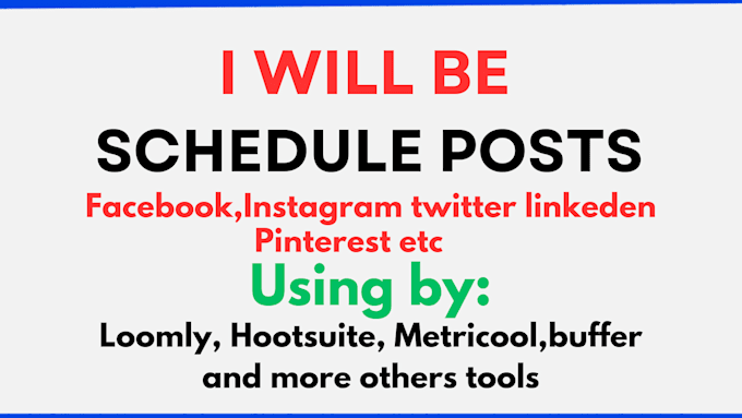 Bestseller - schedule posts on your social media via loomly, buffer,etc