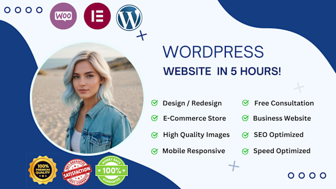 Gig Preview - Design responsive wordpress website in 7 hours