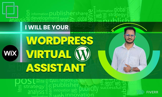 Gig Preview - Be your wordpress VA virtual assistant for blog post upload