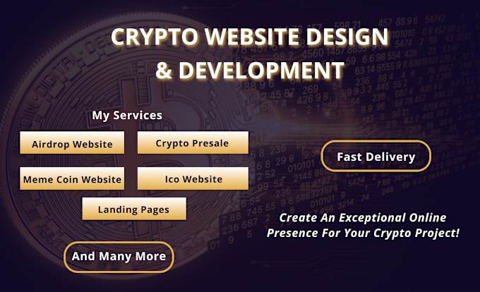 Gig Preview - Create crypto token website airdrop landing page meme coin website ico website