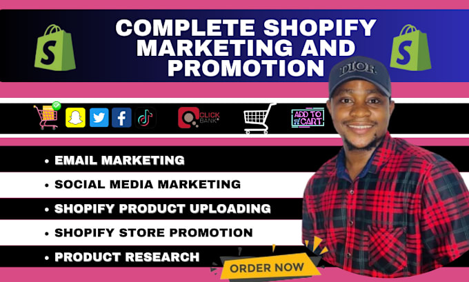 Gig Preview - Promote shopify store, shopify marketing, or sales funnel to boost shopify sales