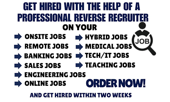 Gig Preview - Search and apply for every job on your behalf as professional reverse recruiter