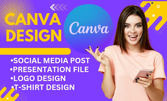 Gig Preview - Be your go to canva designer for striking logo graphics