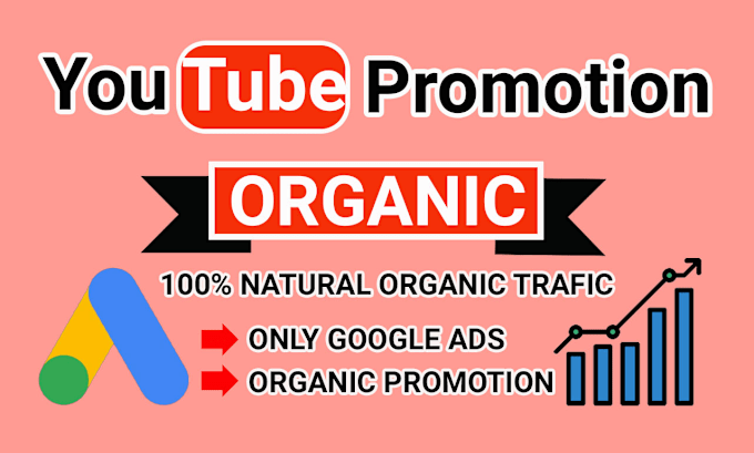 Gig Preview - Do organically your youtube video promotion through google ads