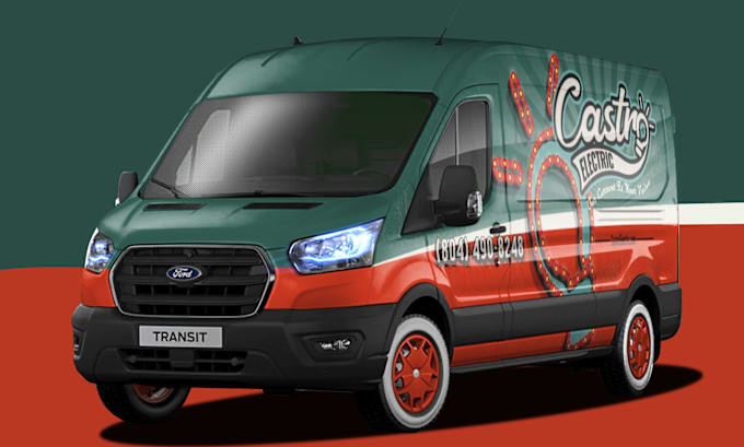 Gig Preview - Do awesome van wrap and car wrap, truck wrap, any vehicle wrap and branding