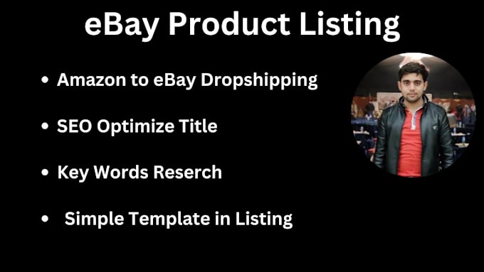 Gig Preview - Do amazon to ebay drop shipping listings