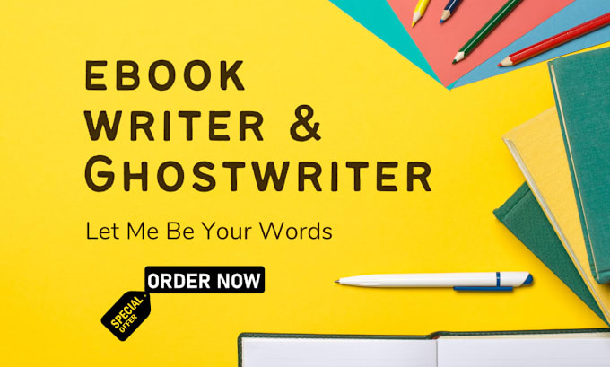 Gig Preview - Be your ebook writer and ghostwriter