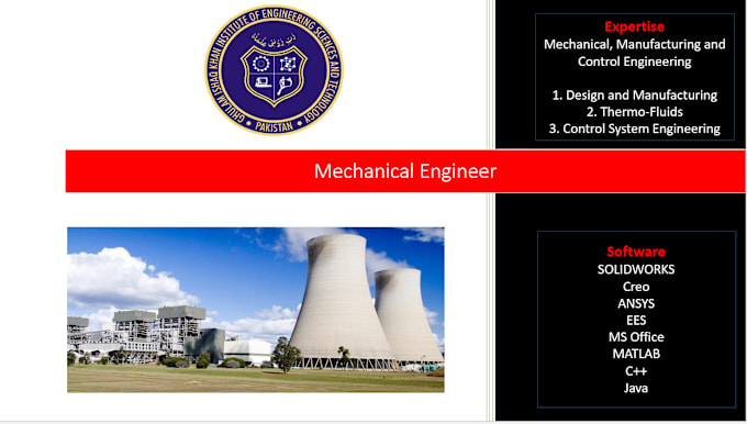 Gig Preview - Help you in mechanical engineering projects and control system