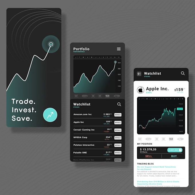 Gig Preview - Develop stock trading app trading website forex trading app