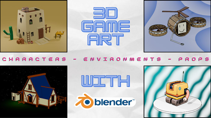 Gig Preview - Create stylized, lowpoly assets for games