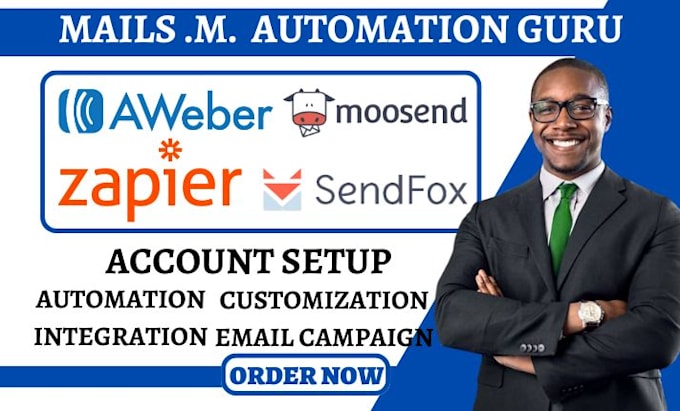 Gig Preview - Do sendfox cleverreach mailmunch mailjet  moosend aweber zapier integration