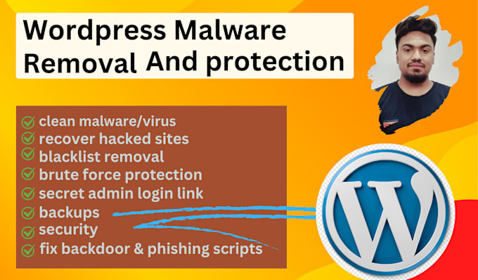 Gig Preview - Do wordpress malware removal and recover hacked website