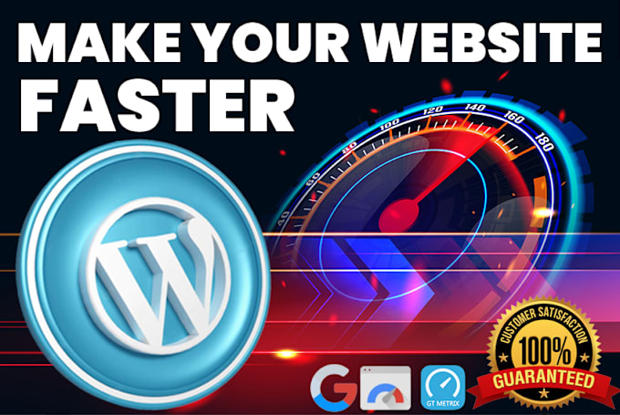 Gig Preview - Do wordpress website speed optimization also increase page speed on gtmetrix