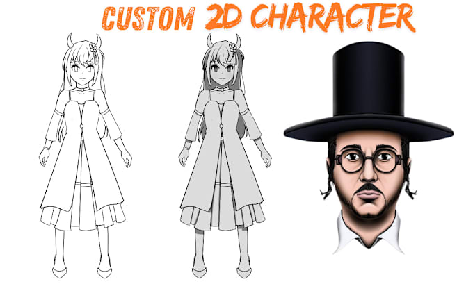 Gig Preview - Draw 2d character design for comic book page, anime manga illustration artist